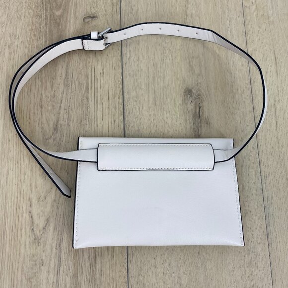 Zara Ecru Envelope Belt Bag With Mother Of Pearl Detail - Picture 3 of 7